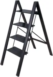 4 Step Ladder Lightweight Folding Aluminum Step Stool Heavy Duty Stepladders Sto