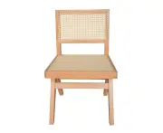 Replica Pierre Jeanneret Chandigarh Dining Chair - Natural