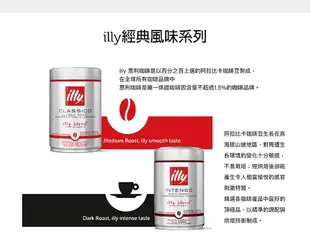 illy 義大利原裝進口 中焙/深焙/低咖啡因 咖啡豆及咖啡粉 (250g) (8.3折)