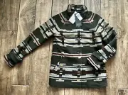 NWT Pendleton Toboggan Wool Jacquard Coat Sandhills Moss Small TE235-16082