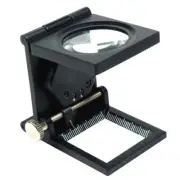 10X 30mm Lighted Magnifier Loupe Jewelry Sewing Thread Counter Linen Tester