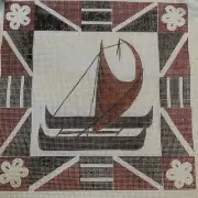 Needlepoint Kit Hand Stitch Painted Canvas Interlock 14 Count The Station 1977