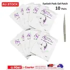 10Pairs Under Eye Curve Eyelash Pads Gel Patch Lint Free Lash Extension