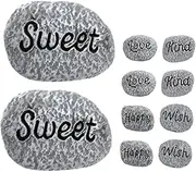 ORFOFE Aquarium-Safe Decorative Stones 10pcs Resin Pebbles for Garden Flowerpot Landscape Rocks Drainage Moisture Retention