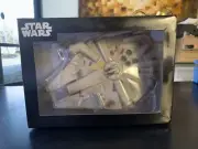 Star Wars Millenium Falcon Silver Figure SEGA JAPAN 1/200 Scale