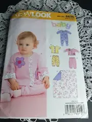 New Look Sewing Pattern 6636 Size A Newborn Pants Top Sleeper Blanket