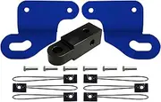 5000kg 5T Recovery Tow Points Kit Blue + 5T Rear Recovery Hitch Receiver for Mitsubishi Challenger PB PC