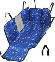 Pet Back Car Seat Cover Hammock Nonslip Dog Puppy Cat Waterproof Rear Blue