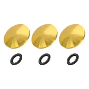 Camera Shutter Button, 3Pcs 10mm Convex Surface Shutter Release Buttons Gold