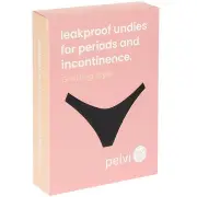 Pelvi Leakproof Underwear G-string Style Black - XS