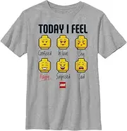 [Fifth Sun] Iconic Expressions of Lego Lady Young Men's Short Sleeve Tee Shirt