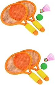 VANZACK Supplies Toy for Badminton Racket with Balls Tennis Racket Toys for Racketball Ball Racket Tennis Racket Badminton Rackets Racketball Racket