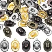 [SUNNYCLUE] 1 Box 60Pcs 5 Styles Cowboy Hat Charm Western Cowboy Charms Alloy Metal Tibetan Style Antique Silver Charm for jewellery Making Charms Supplies DIY Crafts Necklace Earring Keychain