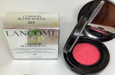 LANCOME PARIS CUSHION BLUSH SUBTIL 024 SPARKLING FRAMBOISE NEW IN BOX .24oz/7g