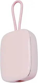 Portable Toothbrush Dehumidifier Compact and Mini for Easy Carrying Outside USB Charging Disinfection Box ABS Anywhere, Pink