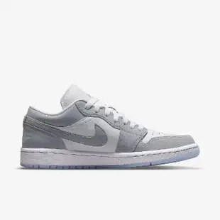 【NIKE 耐吉】Air Jordan 1 Low Wolf Grey White 喬丹 AJ1 果凍底 女鞋 小Dior 低筒 白 灰(DC0774-105)