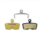 TOP BRAKE Disc Electric Bike Brake Pads for AVID SRAM Code R,RE,RSC/Guide RE/G2 RE/DB8 | E-Bikes, E-MTB, Bike Parking | E-Bike Compound, Long Lasting, Premium E+ Version, Gold