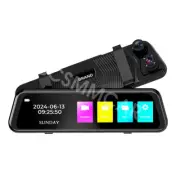 1080P HD Rearview Mirror Car DVR Dual Dash Cam Camera Front Rear Video Recorder (for: Fiat)