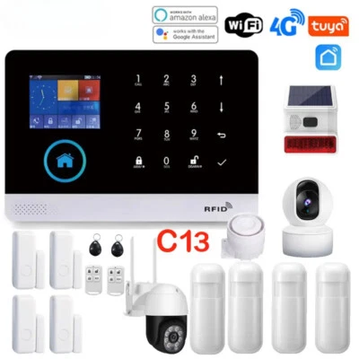 4G Wifi Alarm System 433MHz Wireless Home Alarm Smart Life Control Security Kit