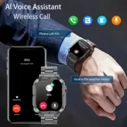 Smart Watch For Men Bluetooth Call Heart Rate Waterproof Sport Smartwatch 400mAh