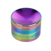 Pulsar Concaved Anodized Zinc Grinder - 4pc/2.5"/Chameleon