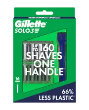 Gillette Solo 3 Razor With Blades Refill 16 Pack
