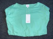 Seed Heritage Girls Top Size 6 In Mint Colour 100% Cotton Summer Top NWT