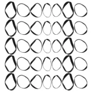 50 Pcs Tape Recorder Rubber Belt Cassette Player Drive Belts Replacement