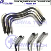 Sims Vaginal Retractor D/Ended 3 Pcs Set OB/Gynecology Surgical Instruments