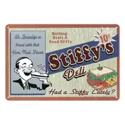 2x Tin Sign Stiffy's Deli Bread Flavor 20x30 Metal Rustic Look Vintage