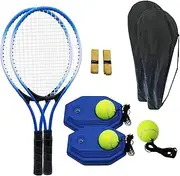 Tennis Rackets for Adults 2 Players Recreational Tennis Racquet Set for Beginners and Professional with 3 Tennis Balls, 2 Overgrips, 2 Bag