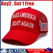 Donald Trump 2024 45-47MAGA Hat Make America Great Again Slogan w/USA Flag CapQG