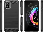 [HTXWXJC] Case for Moto Edge 30 Neo Case, Motorola Edge 30 Neo XT2245-1 Case, Slim Thin Carbon Fiber TPU Rubber Protective Cases Anti-Scratch Shockproof Cover for Motorola Edge 30 Neo Black