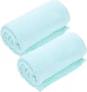 Hoement 2pcs Cotton Facial Towels Soft Absorbent Wrapping Towels for Home Hotel Spa for Daily Use