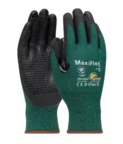 10 Pair MaxiFlex Cut 34-8443 Micro Foam Dot Nitrile Gloves SMALL