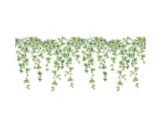 Fresh Green Eucalyptus Leaf Wall Stickers Glass Window Stickers Living Room Bedroom Decorative Window Stickers