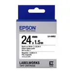 EPSON C53S656408 LK-6WB2 磁鐵系列 白底黑字 標籤帶 (寬度24MM)