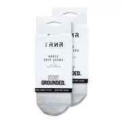 TRNR - Unisex Ankle Grip Socks (White)