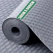Shelf Liner Drawer Liners Kitchen Refrigerator Mats for Pantry Cabinet Liner Washable Fridge EVA Liner Woven Pattern Grey 30cm x 600cm