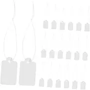 Gadpiparty 1000pcs Blank Price Tags: String Attached Labeling Writable Paper Tags - Retail Store Hanging Labels for Inventory Management