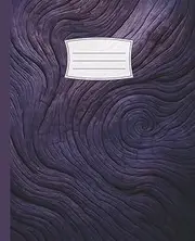Dusky Plum Wood Composition Notebook: Elegant Lined Journal for Daily Notes and Writing
