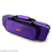 High Quality New C Flute Lightweight Case w Side Pocket/Handle/Strap Purple