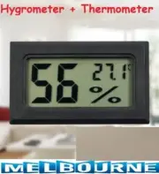 DIGITAL LCD HYGROMETER HUMIDITY METER TESTER REPTILE TEMPERATURE THERMOMETER