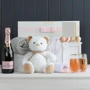 Sheridan Baby Girl Snuggles with Moët Hamper