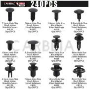 240x Fender Bumper Fasteners Retainers Clips Push Pin For Toyota Celica 1996-On