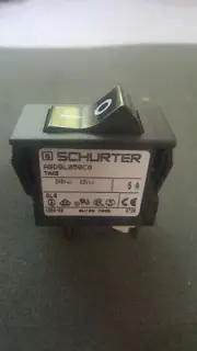 ABDBL050C0 SCHURTER Circuit Breaker 2P Thrml Ovrld 5A 240VAC/60DC Blk Rckr -/0 Q