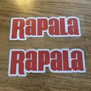(2-Pack) RAPALA 6" x 2" Vinyl Sticker Fishing Lure Decal, Boat, Matte Finish