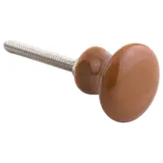 Minimalist Round Ceramic Cabinet Knob, Terracotta