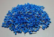 1000Pcs E0510 22AWG 0.5mm² BLUE Insulated Ferrule Bootlace Terminals Crimp