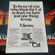 ‘83/84 ARCTIC CAT Snowmobile Return Poster vintage sled (MEOW.)